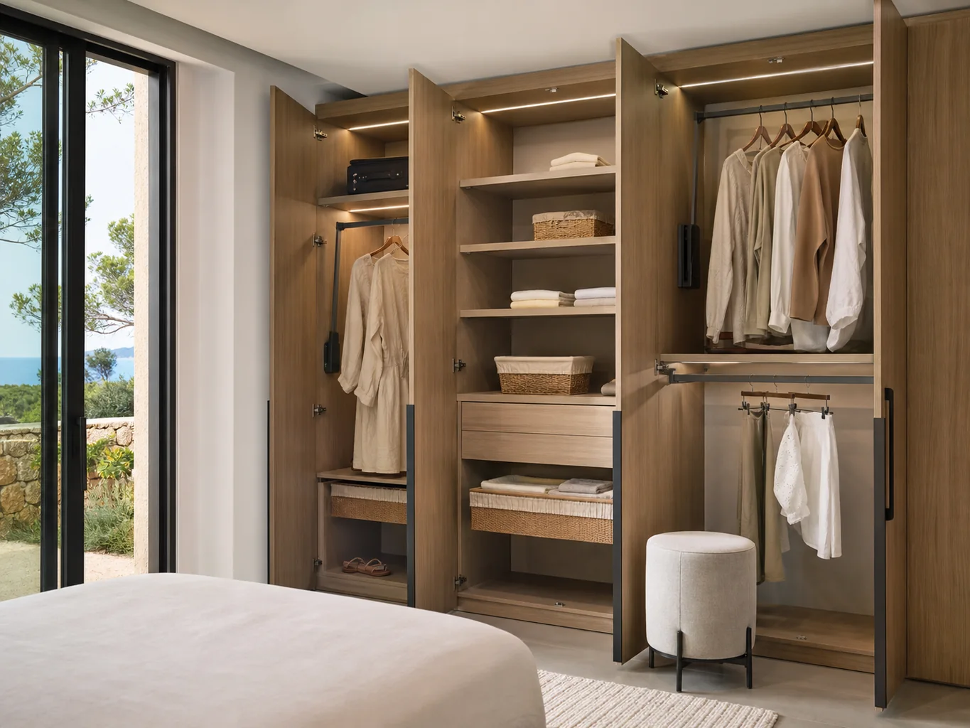 Interiores de armarios para habitación infantil en Altea