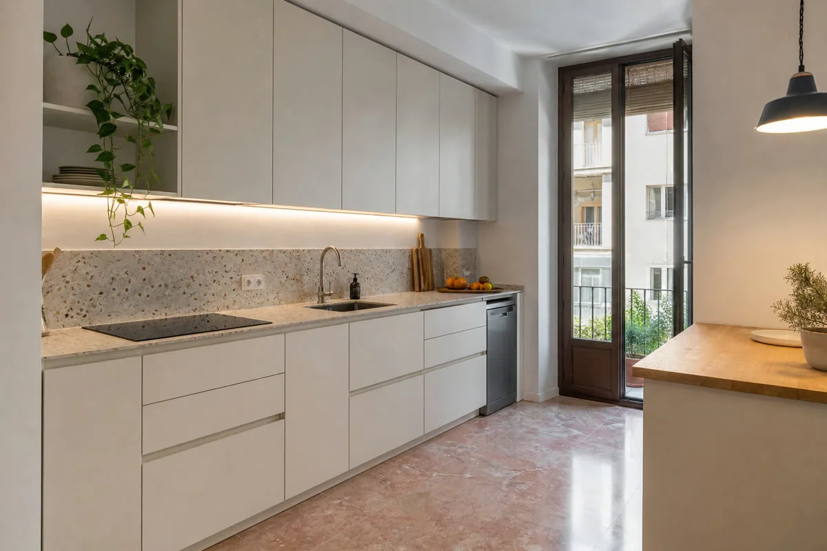 Visualización orientativa de cocinas con isla a medida en Altea